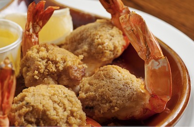 Twin Oaks' baked stuffed shrimp