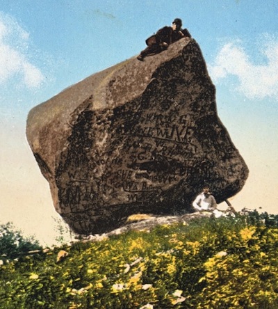 Cobble Rock, detail of circa 1907 postcard.