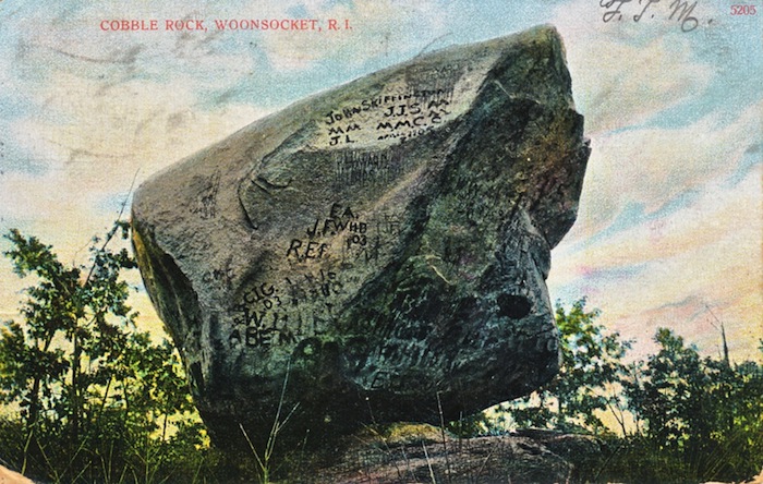 Cobble Rock postcard, postmarked 1907.