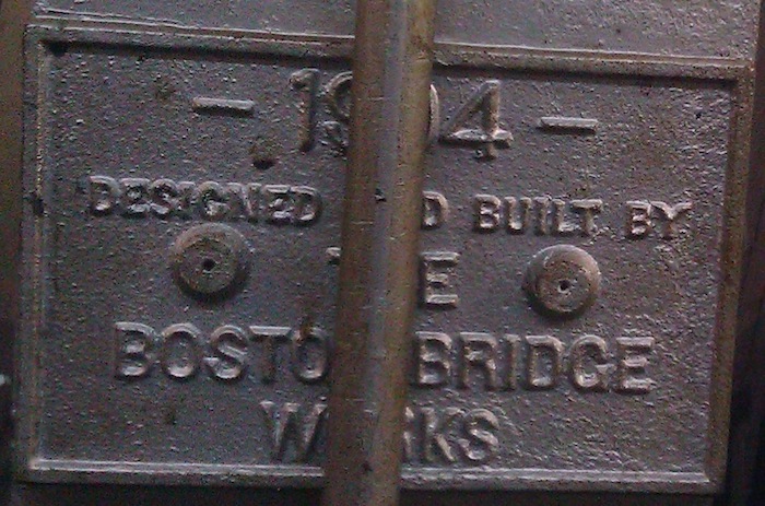 Builder's plaque, 2011.