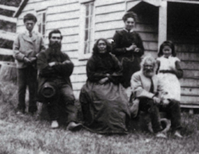 Thomas White and family, 1860s.