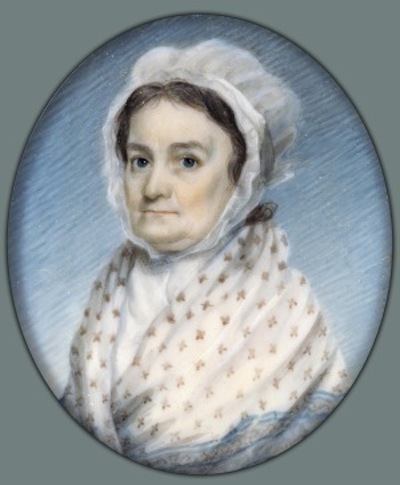 Portrait of Mary Gould Almy, circa 1792. (Wikimedia Commons).