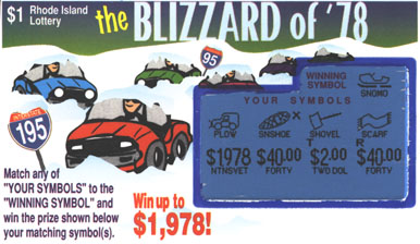 Blizzard of '78 lottery ticket