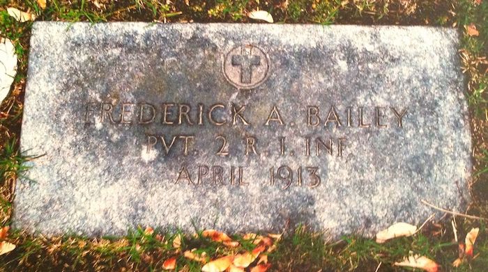 Bailey grave marker, Grace Church Cemetery, Providence.