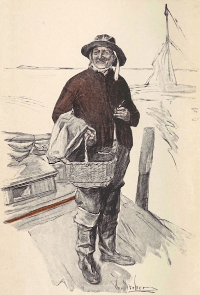 Illustration of Cap'n Eri from the 1904 novel