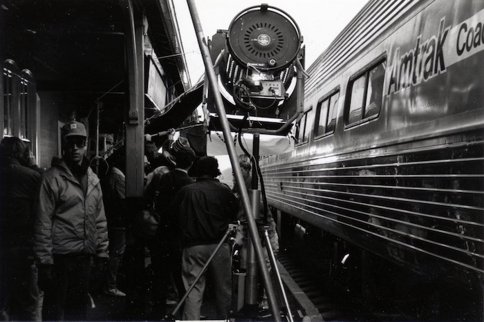 Exterior filming, Kingston Station, 1986