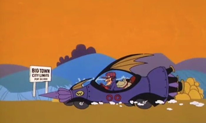 Screenshot of Dick Dastardly in his car