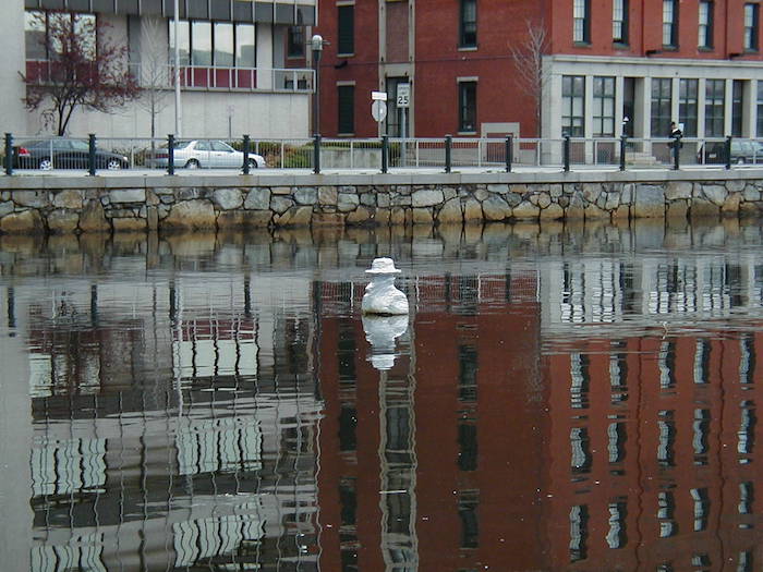 Floating bust, 2005