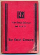 Cover, George Adams diary, 1933